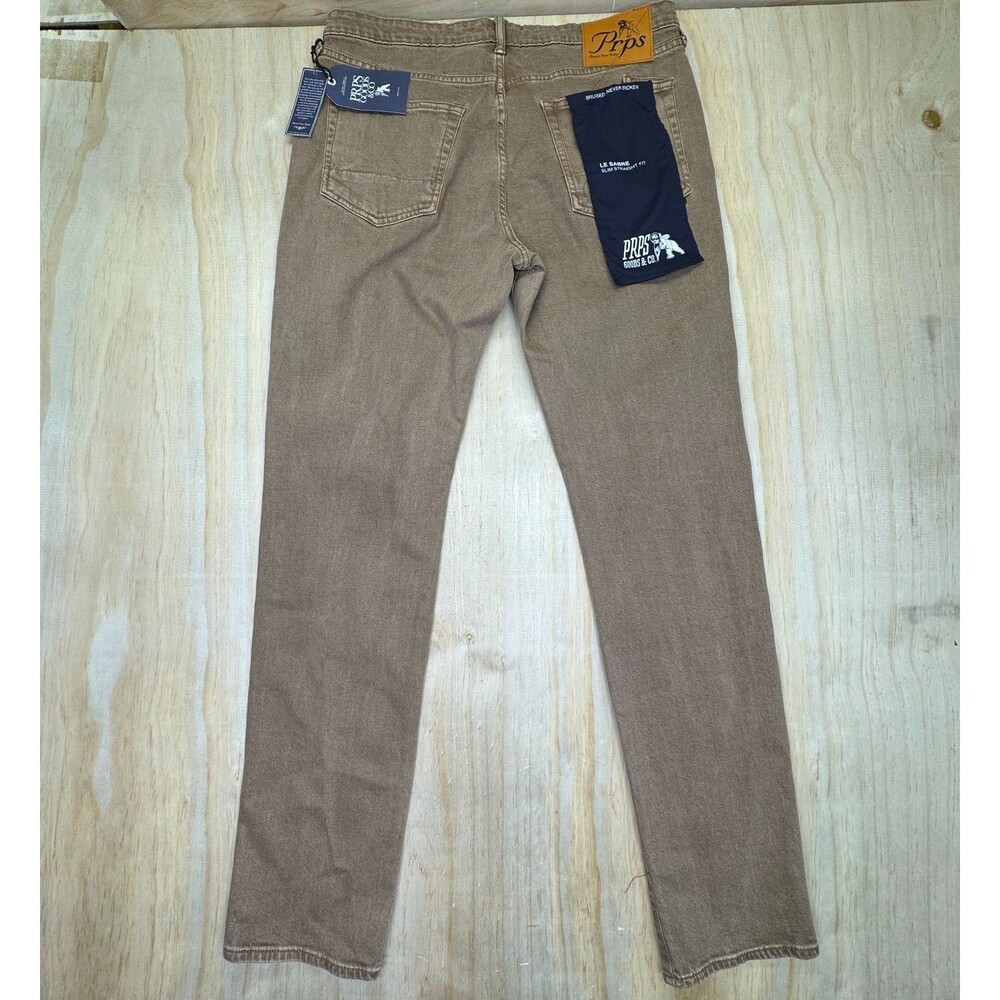 NEW PRPS Jeans Le Sabre Slim Straight Fit Mens Sz 36 x 33 Japanese Denim Stretch